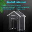 Waterproof Wireless Doorbell Cover - Transparent Outdoor Rain Case E30 - 6