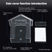 Waterproof Wireless Doorbell Cover - Transparent Outdoor Rain Case E30 - 8
