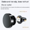 Gold Aluminum Alloy Car Phone Holder - Magnetic Suction Air Outlet Mount - 3