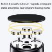Gold Aluminum Alloy Car Phone Holder - Magnetic Suction Air Outlet Mount - 5