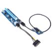 Mini PCI-E 1X to 16X Riser PCE164P-N03 VER006C, Blue Board 6pin - 7