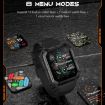 C20 Pro 1.83" IP68 Waterproof Bluetooth Call Smart Sports Watch Orange - 8