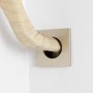 Square Silver Air Conditioning Hole Cover, Split Style 5cm Wall Plug - 9