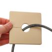Square Hole Wall Plug Cover, 1.2cm White Decoration Hole Plug - 7