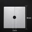 Silver Square Hole Decoration Cover Plug, 1.2cm Wall Hole Style - 2