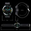 Waterproof Sports Health Smart Watch with NFC, Black Silicone Band - 3