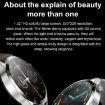 Silver Sports Health Monitoring Smart Watch with NFC - Waterproof Steel - 5