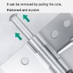 4" Multifunctional Door Closer Hinge, Color Steel Silver Automatic Closer - 5