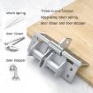 4" Multifunctional Door Closer Hinge, Color Steel Silver Automatic Closer - 7