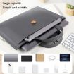 Navy 15.4/16" Elastic Button Waterproof PU Laptop Handbag - 8