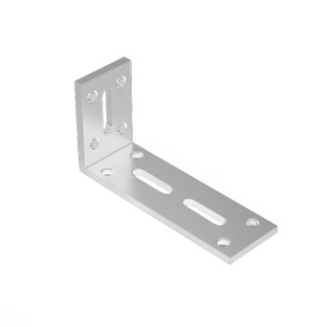 Small Silver Thickened Right Angle Hanging Cabinet Partition - 1
