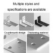 Small Silver Thickened Right Angle Hanging Cabinet Partition - 7