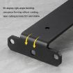 5mm Thick Triangular Bracket Bookshelf Partition, 200mm Black Style - 3
