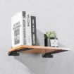 5mm Thick Triangular Bracket Bookshelf Partition, 200mm Black Style - 8