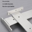 100mm Stainless Steel Triangular Bracket 5.5mm Thick Bookshelf Plate - 4