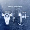 S-06 White Car Air Outlet Gravity Holder Rotating Phone Bracket - 3