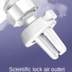 S-06 White Car Air Outlet Gravity Holder Rotating Phone Bracket - 4