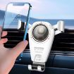 S-06 White Car Air Outlet Gravity Holder Rotating Phone Bracket - 7
