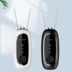 Portable Dual-Brush Negative Ion Air Purifier Necklace - Black Rope Model - 2