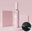 Pink 60 Bone Dual-use Automatic Umbrella - Wind-resistant UV Sunshade - 1