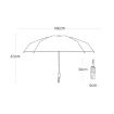 20 Bone Reverse Double Automatic Folding Umbrella, Sunshade - Green - 2