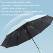 20 Bone Reverse Double Automatic Folding Umbrella, Sunshade - Green - 4