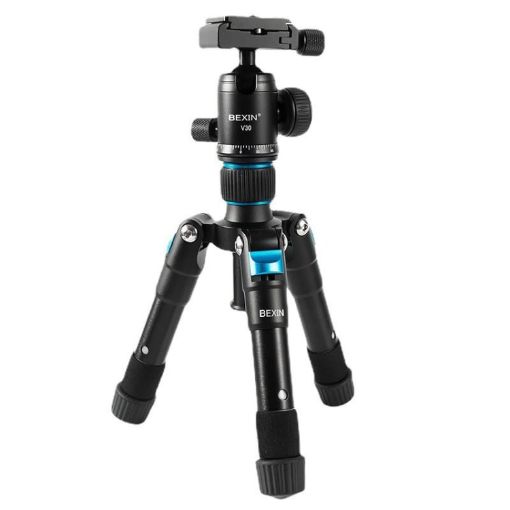 BEXIN V30 Adjustable Aluminum Desktop Camera Tripod Mini Portable - 1
