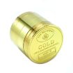Gold Coin Pattern Zinc Tobacco Grinder, 40mm 4 Layers - 2