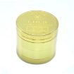 Gold Coin Pattern Zinc Tobacco Grinder, 40mm 4 Layers - 3