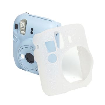 Fujifilm Instax Mini 12 Glitter Pink Silicone Camera Bag Case - 1