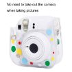 Fujifilm Instax Mini 12/11 Transparent Camera Case - Color Wave Dot - 4