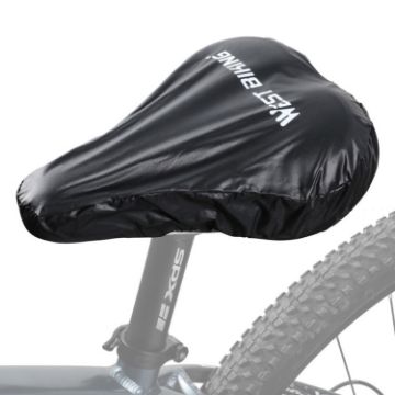 WEST BIKING Bicycle Saddle Rain Cover 2pcs - Black Riding Equipment - 1