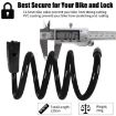 WEST BIKING 1.2m Orange Bicycle Lock - PVC Steel Cable Anti-theft Waterproof - 4