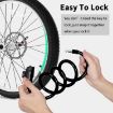 WEST BIKING 1.2m Orange Bicycle Lock - PVC Steel Cable Anti-theft Waterproof - 9