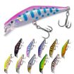 HENGJIA 5.7cm 3.4g Slow Sinking Minnow Lures, Color: 9 Fake Bait - 2