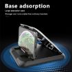 Carbon Fiber Pattern Car Mobile Phone Holder - Silicone Dashboard (Black) - 9