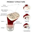 Invisible In-Ear Hearing Aid Sound Amplifier for Elderly - Black Right Ear - 4