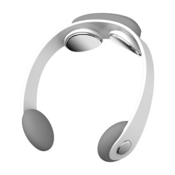Cervical Spine Massager TENS Microcurrent Pulse Neck Device - White - 1