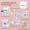 Phomemo T02 Bluetooth Printer Thermal Paper 3 Rolls 50mmx3m Blue/White - 8