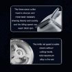 KONKA Mini Portable Waterproof Razor for Men, Black + 3 Knife Heads - 4