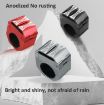 Aluminum Alloy Bicycle & Motorcycle Phone Holder - Black Ring Shape - 8