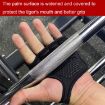 XL Weightlifting Dumbbell Bar Anti-slip Wrist Fitness Gloves (Black) - 5