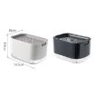 Black Press Type Soap Dispenser with Double Layer Drainage Soap Dish - 2