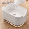 Black Press Type Soap Dispenser with Double Layer Drainage Soap Dish - 7