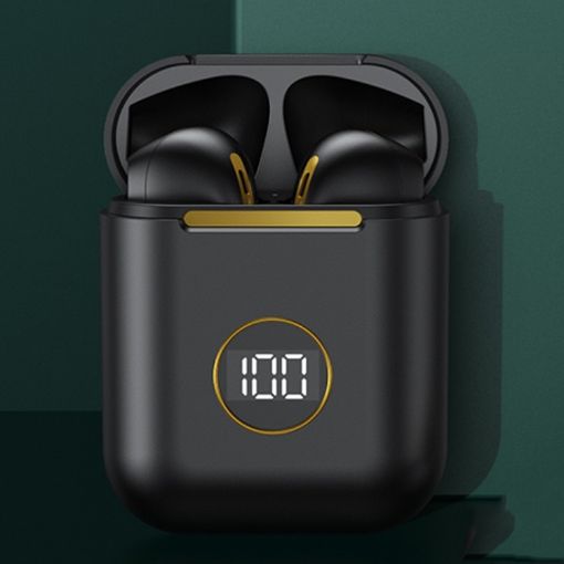 X1 TWS Wireless Bluetooth Headphone with LED Display & Noise Reduction (Black) - 1