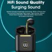 X1 TWS Wireless Bluetooth Headphone with LED Display & Noise Reduction (Black) - 5