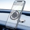 Magnetic Foldable Car Phone Holder - Universal Dashboard Mount (Black) - 2