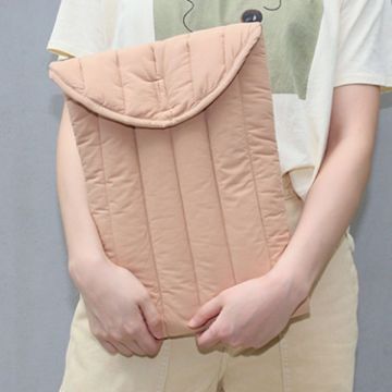 16" Orange Pink Cotton Embroidery Laptop Bag - Lightweight Protective Case - 1