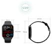 QS16Pro 1.83" Heart Rate/Blood Pressure Waterproof Sports Smart Watch Black - 4
