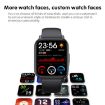 QS16Pro 1.83" Heart Rate/Blood Pressure Waterproof Sports Smart Watch Black - 5